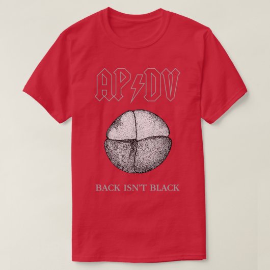 APDV Xenopus Embryo Back Isnx27t zwart T-shirt (Design voorkant)