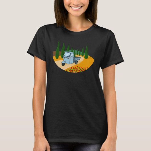 Ape Classic Tocany Italië T-shirt (Voorkant)