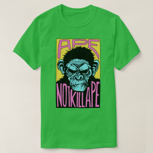 Ape doodt Ape niet T-shirt (Design voorkant)