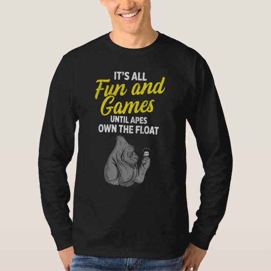Ape Fun tot we de vloer bezitten T-shirt (Voorkant)