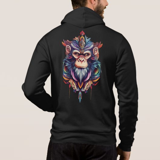 Ape-gezicht Hoodie (Achterkant)