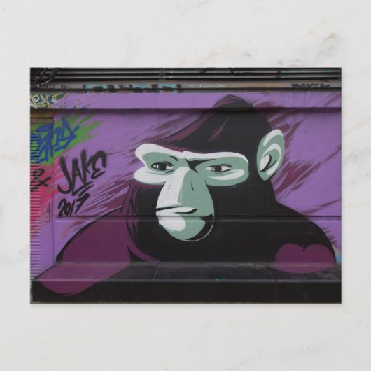 Ape Graffiti Briefkaart (Voorkant)