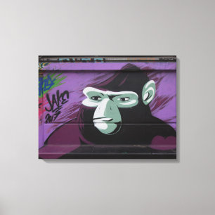 Ape Graffiti Canvas Afdruk