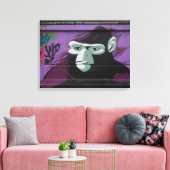 Ape Graffiti Canvas Afdruk (Insitu (Woonkamer))