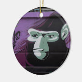 Ape Graffiti Keramisch Ornament (Links)