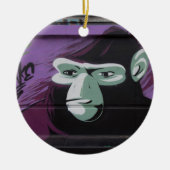 Ape Graffiti Keramisch Ornament (Voorkant)