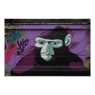 Ape Graffiti Perfect Poster