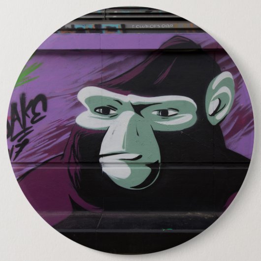Ape Graffiti Ronde Button 6,0 Cm (Voorkant)