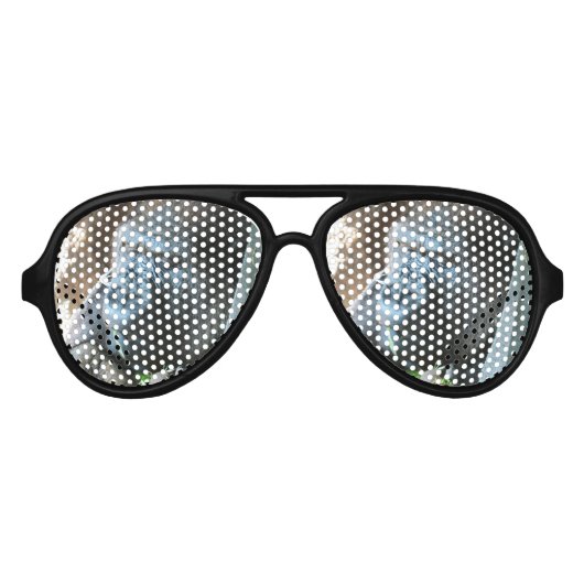 Ape hood ~ Japanse Gorilla Eating Aviator Zonnebril (Voorkant)