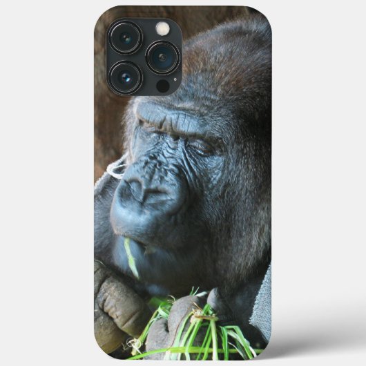 Ape hood ~ Japanse Gorilla Eating Case-Mate iPhone Case (Achterkant)