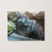 Ape hood ~ Japanse Gorilla Eating Legpuzzel (Horizontaal)
