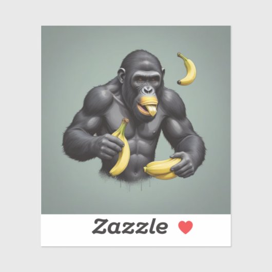 Ape King Custom-Cut Vinyl Sticker (Vel)