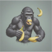 Ape King Custom-Cut Vinyl Sticker (Voorkant)