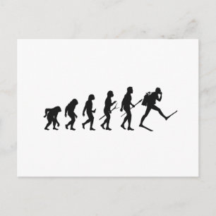 Ape Man Evolution Diver Briefkaart