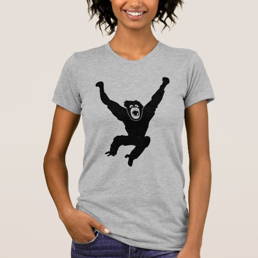 ape monkey chimp gorilla affe crazy orang utan t-shirt (Voorkant)