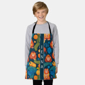 Ape Mozaïek Kleurrijk Aangepast Patroon Schort (Gedragen)