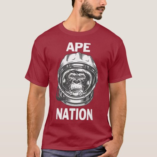 Ape Nation naar de maan Diamond Hands Stock T-shirt (Voorkant)