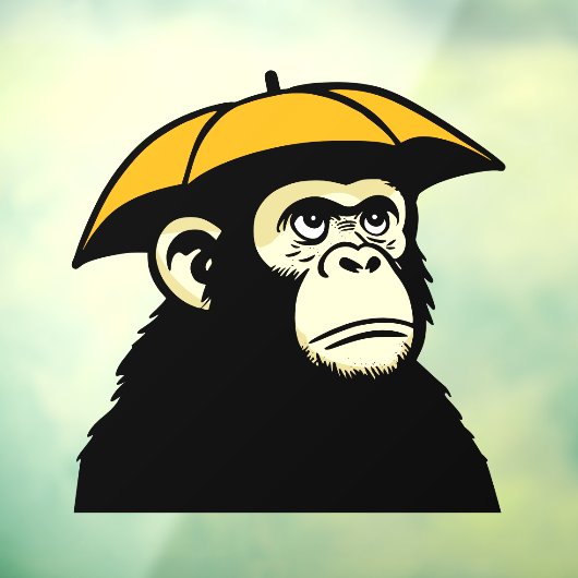 Ape rain raamsticker (Vel 3)
