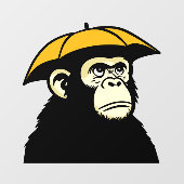 Ape rain raamsticker (Vel)