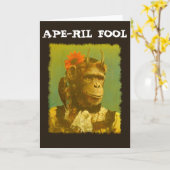 APE-RIL FOOL April Fool's Greetings card Kaart (Gele Bloem)