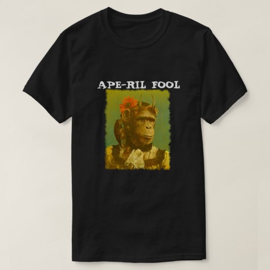 Ape-ril Fool April mannen T-shirt voor dwaas (Design voorkant)