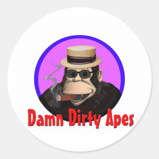 APE-Stickers Ronde Sticker (Voorkant)