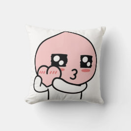 Apeach Hart Hart Apeach Perzik Hart voor Jou Kussen