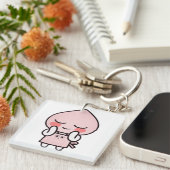 Apeach kakao friends schort sleutelhanger (Voorkant Rechts)