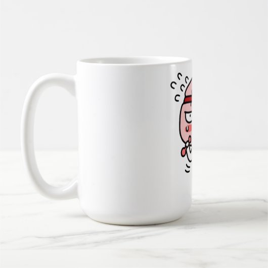 Apeach zomerlichaam koffiemok (Links)
