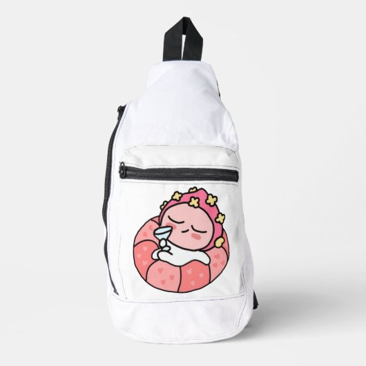 Apeach zwembad sling bag (Voorkant)
