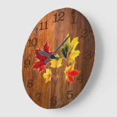  apelbladeren in houtwaren Grote klok (Hoek)