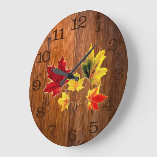  apelbladeren in houtwaren Grote klok (Hoek)