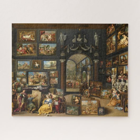 Apelles die Campaspe schildert door Willem van Hae Legpuzzel (Horizontaal)