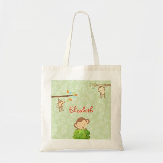 Apen - Afspeelbaar en geluid op maat Tote Bag (Voorkant)