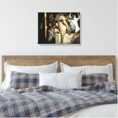 Apen als Rechters van de Kunst Canvas Afdruk (Insitu (Slaapkamer))