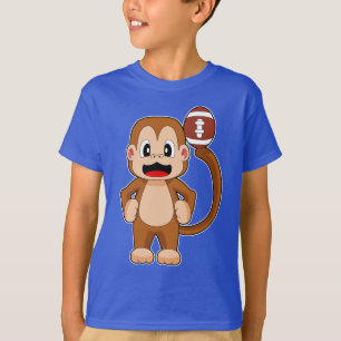 Apen American Football Sporten T-shirt