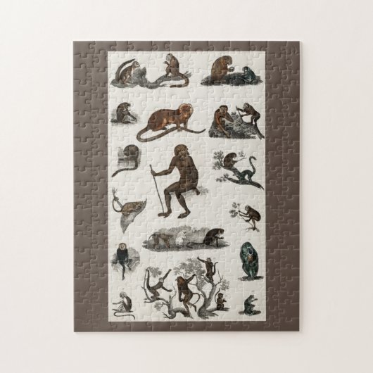  apen Apes Gorilla Kinder Gifts Legpuzzel (Verticaal)