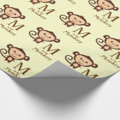 Apen Baby Borrel Cadeaupapier (Hoek)