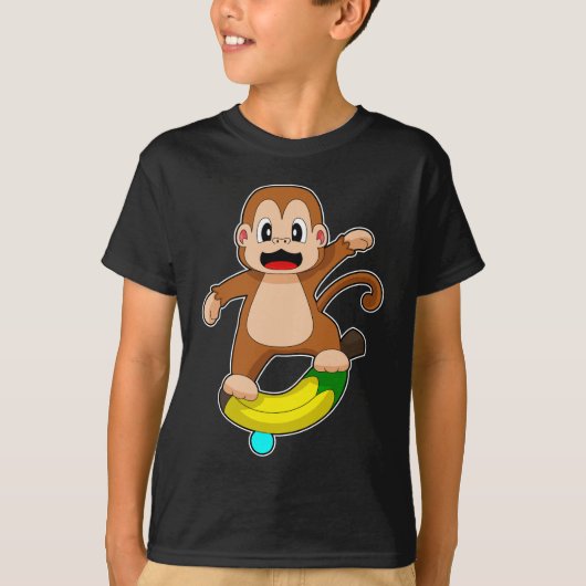 Apen Banaan Balans T-shirt (Voorkant)