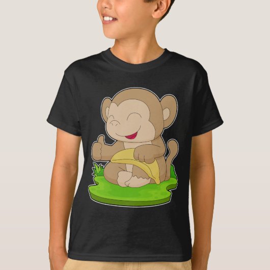 Apen Banaan Fruit T-shirt (Voorkant)