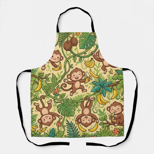 Apen Banaan Jungle Swing Schort (Voorkant)