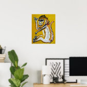 Apen Circus Kunst Poster (Thuiskantoor)