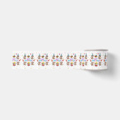 Apen Cupcake Happy Verjaardag Lint (Voorkant)
