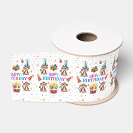 Apen Cupcake Happy Verjaardag Lint