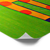 apen die met Giraffe spelen Poster (Hoek)