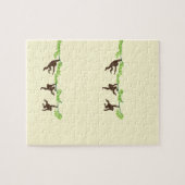 Apen die op de boom zwemmen legpuzzel (Horizontaal)