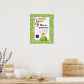 apen die van de bomen zwemmen poster (Keuken)