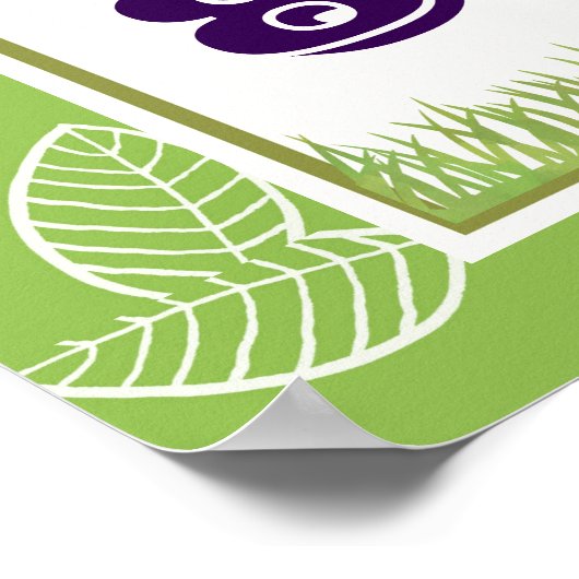 apen die van de bomen zwemmen poster (Hoek)