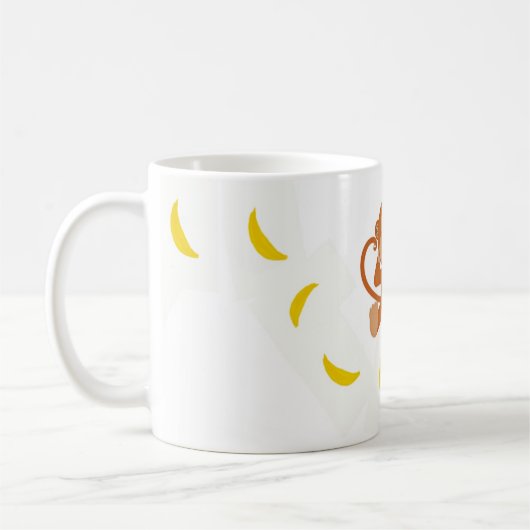 Apen en bananen koffiemok (Links)