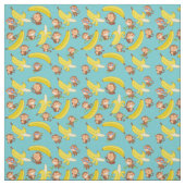 apen en bananen stof (Swatch)